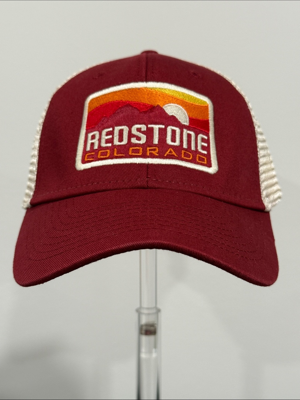 Ouray Sportswear Redstone Colorado Maroon Trucker Cap